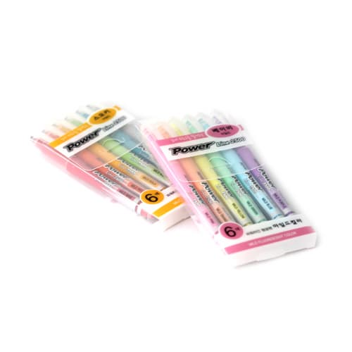 JAVAPEN rainbow pastel Highlighter brush Chisel Tip Pens